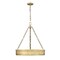 Z-Lite Anders Chandelier, 3-Light, 22 In.W x 4 In.H, Rubbed Brass/marbling 1944P22-RB-LED - alternate 5